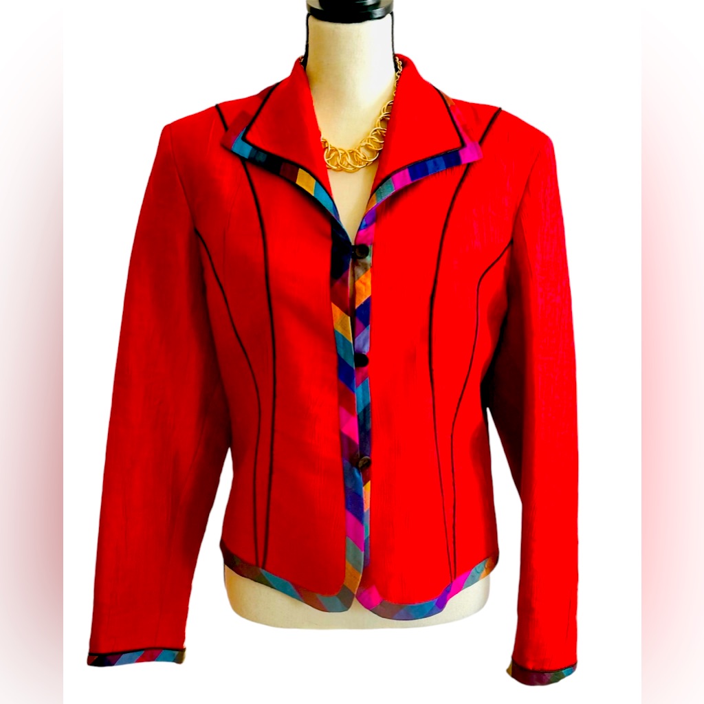 Vintage Red Blazer
